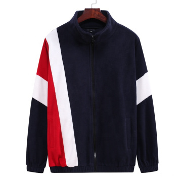 2021 Oversized Autumn New Large Size Men's Loose Collar Cardigan Color Matching Plus-Size Hoodies